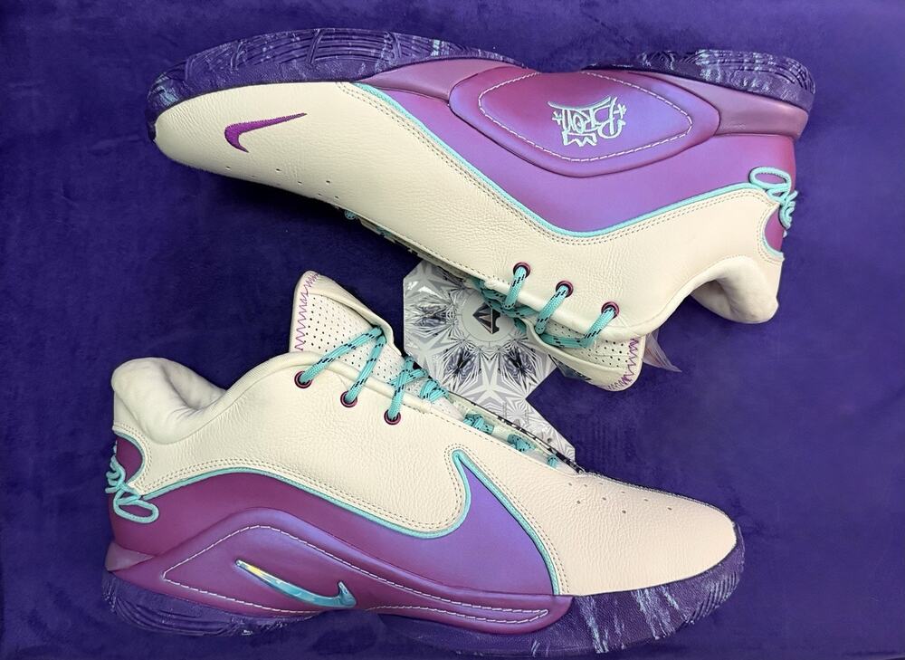 Nike LeBron 22 Frozen Grapes Mens 11.5 Soft Pearl Hyper Turquois HV84540 01 BNHB